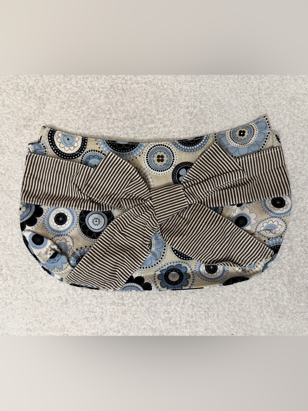 NWT Thirty-One Fitted Elite Purse Skirt Big Bow Dotted Medallion 3497298DS11
